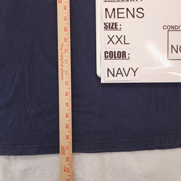 NFL New England Patriots Graphic Short Sleeve Football Shirt Mens Size 2XL Navy - Picture 8 of 9